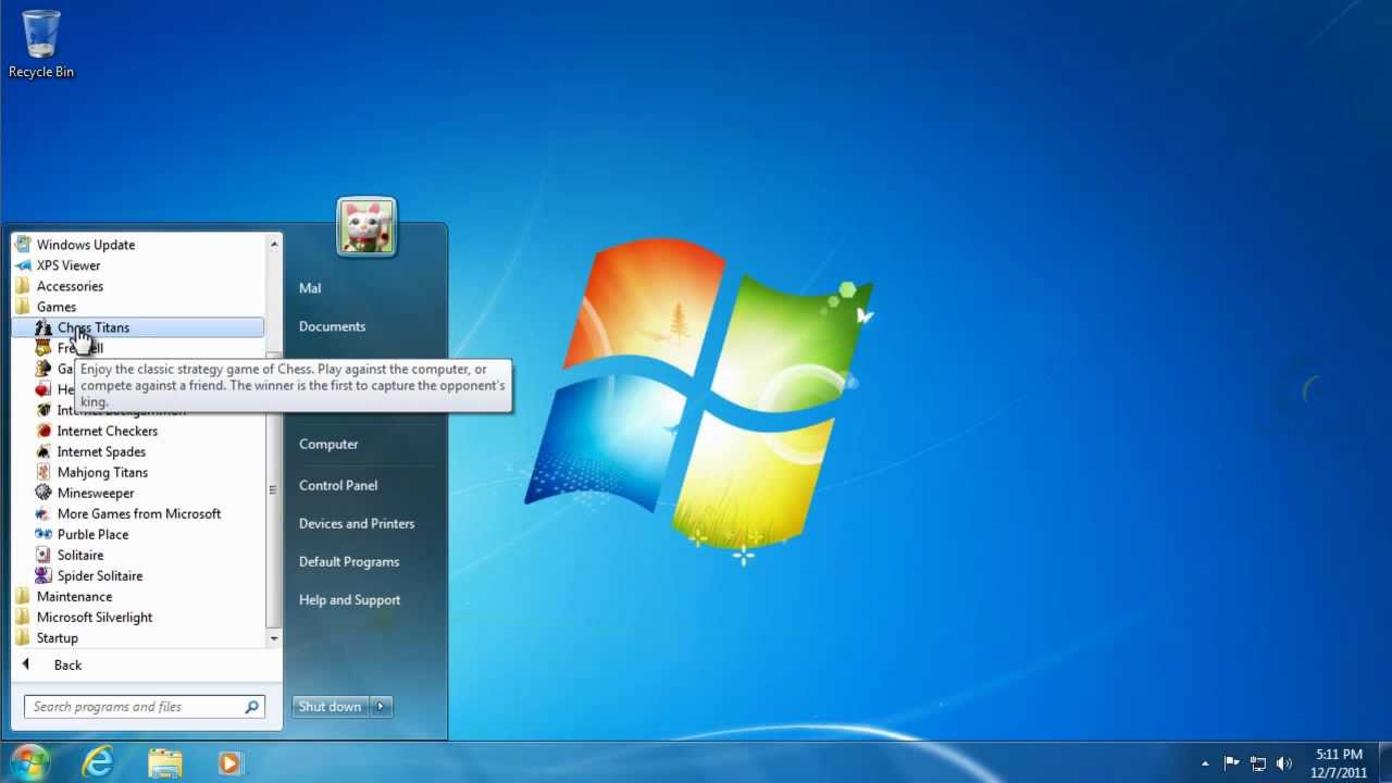 Installing Windows 7 Games 